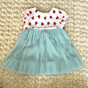 Baby Boden floral tulle dress